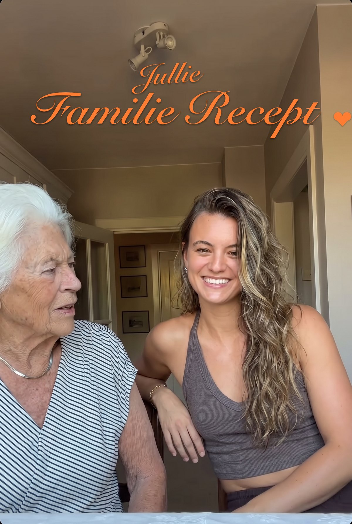 Pien met haar oma Jos, Jullie Familie Recept